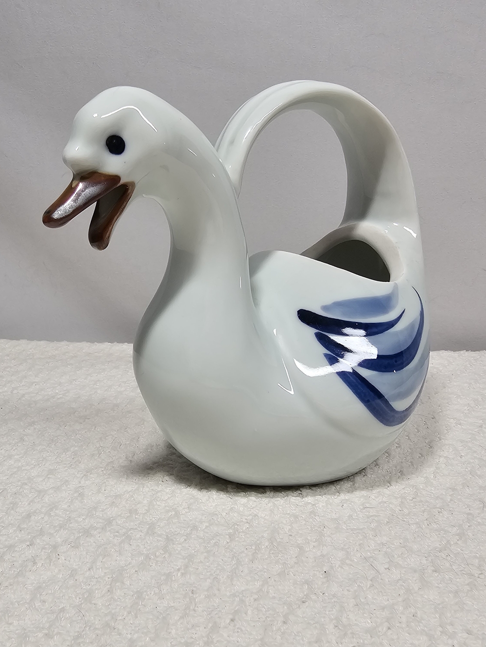 Vintage Takahashi Ceramic Swan Creamer - No Lid